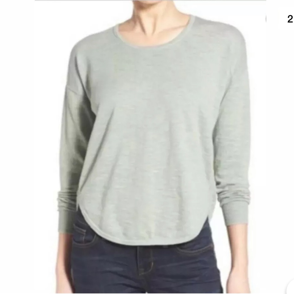 Madewell Clearweather Pullover Top Dusty Mint